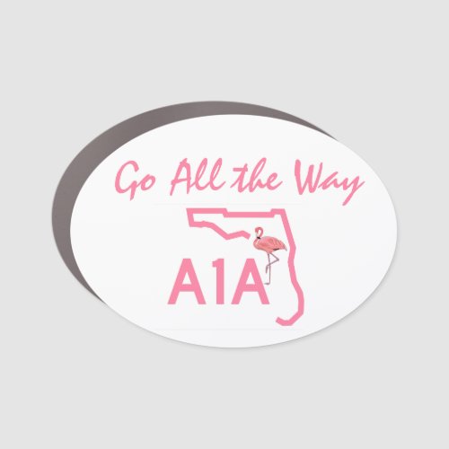 Florida A1A Road Sign Flamingo Beach Road Trip T_S