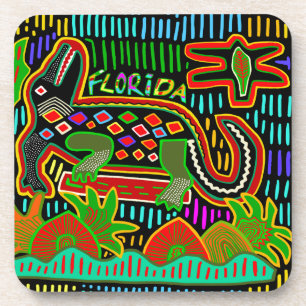 Florida Alligator - Hurrican Critters Beverage Coaster