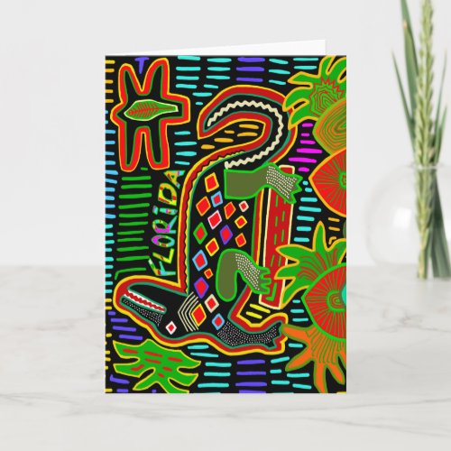 Florida Alligator - Hurrican Critters Card