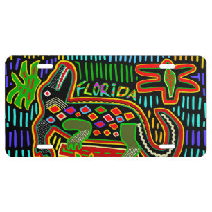 Florida Alligator - Hurrican Critters License Plate