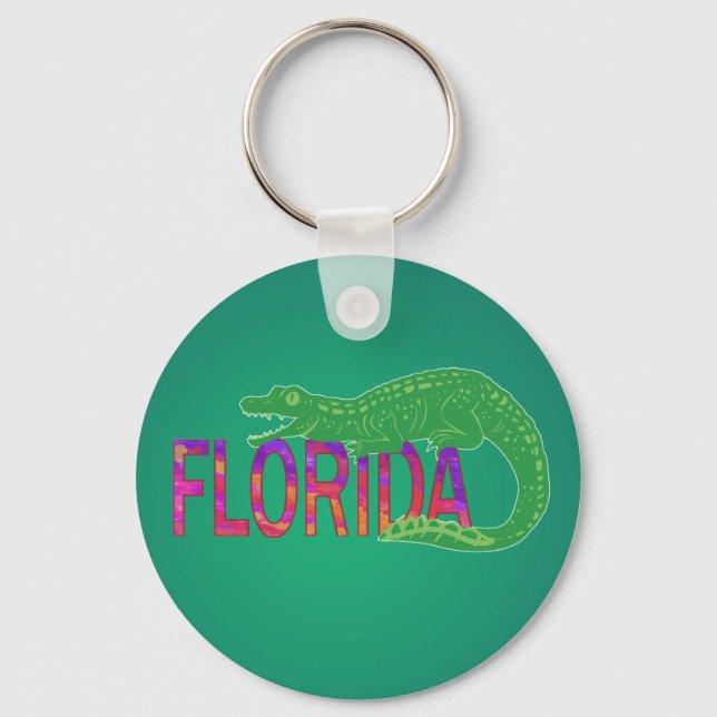 Florida Alligator Keychain (Front)