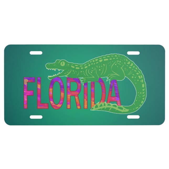 Florida Alligator License Plate (Front)