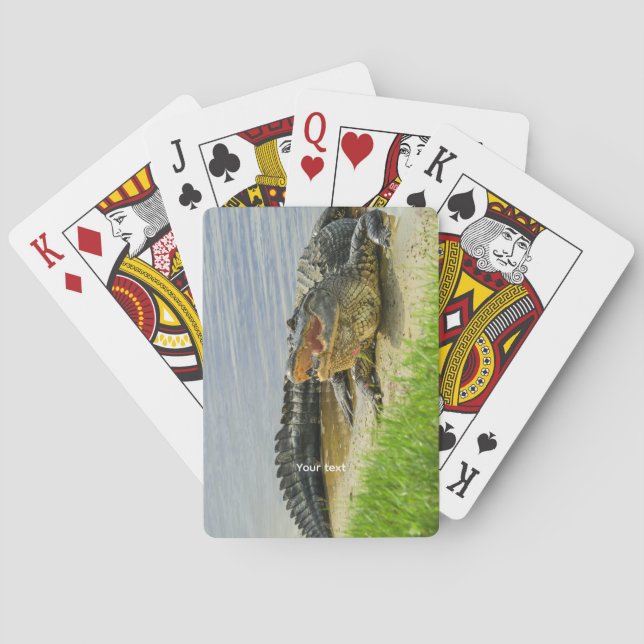 Florida American Alligator Poker Cards (Back)