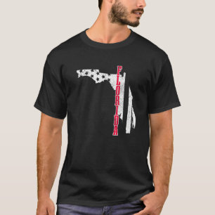 Florida American Flag Map Pride Patriotic 4th Of J T-Shirt