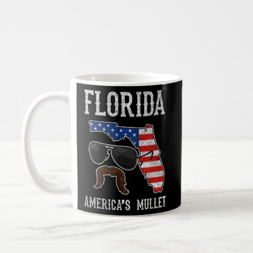 Florida Americas Mullet Funny Patriotic American  Coffee Mug