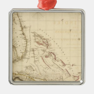 Florida and West Indies Metal Ornament