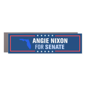 Florida Angie Nixon for Senate Bumper Car Magnet