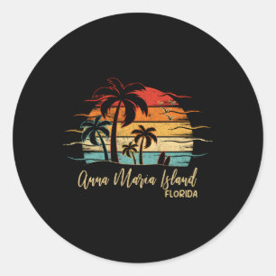 Florida Anna Maria Island Classic Round Sticker