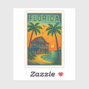 Florida Art Vinyl Sticker