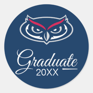 Florida Atlantic Graduation Classic Round Sticker