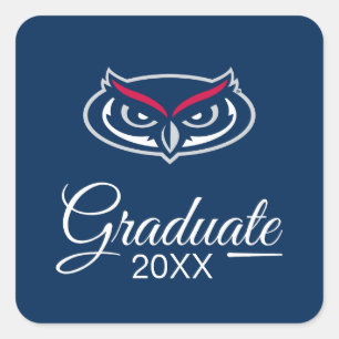 Florida Atlantic Graduattion Square Sticker