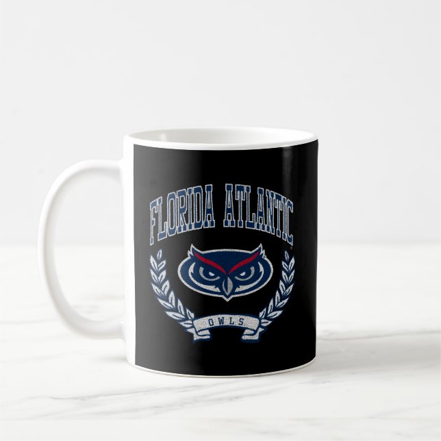 Florida Atlantic Owls Victory Heather Gray Coffee Mug (Left)
