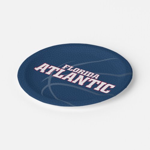 Florida Atlantic University Basketball Paper Plates