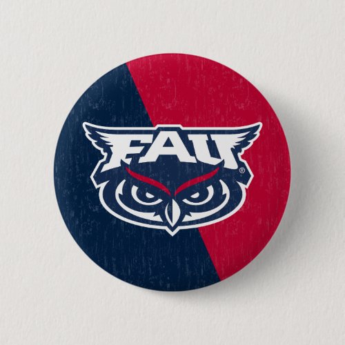 Florida Atlantic University Color Block Distressed Button