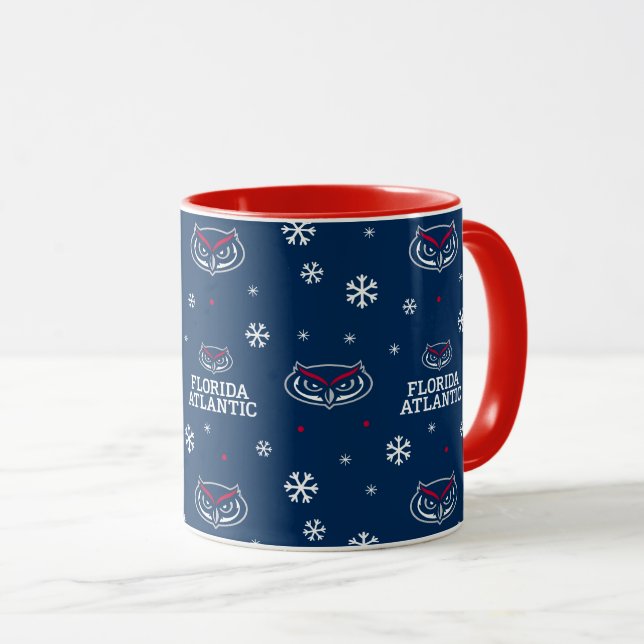 Florida Atlantic University Holiday Mug (Front Right)