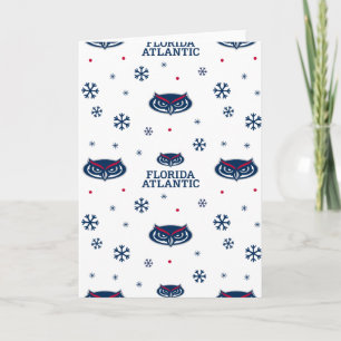 Florida Atlantic University Holiday Pattern Card