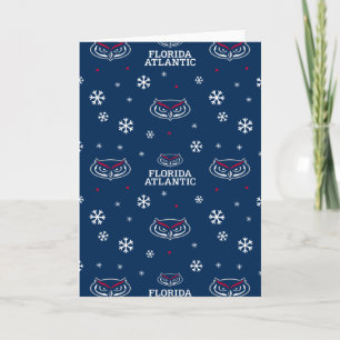Florida Atlantic University Holiday Pattern Card