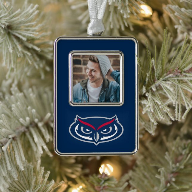 Florida Atlantic University Holiday Pattern Christmas Ornament (Tree)