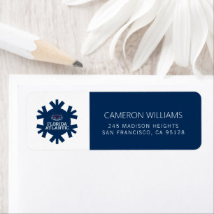 Florida Atlantic University Holiday Pattern Label