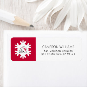 Florida Atlantic University Holiday Pattern Label