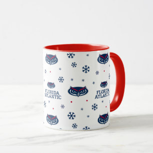 Florida Atlantic University Holiday Pattern Mug