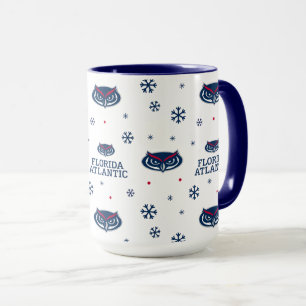 Florida Atlantic University Holiday Pattern Mug