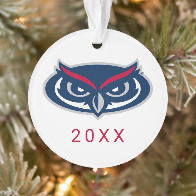 Florida Atlantic University Holiday Pattern Ornament (Tree)