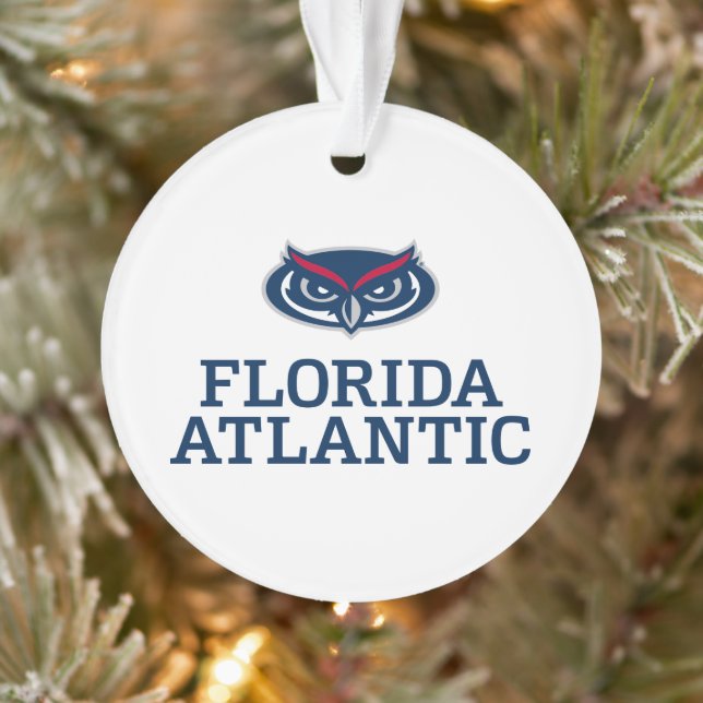 Florida Atlantic University Holiday Pattern Ornament (Tree)