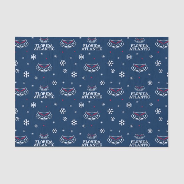Florida Atlantic University Holiday Pattern Tissue Paper (Front)