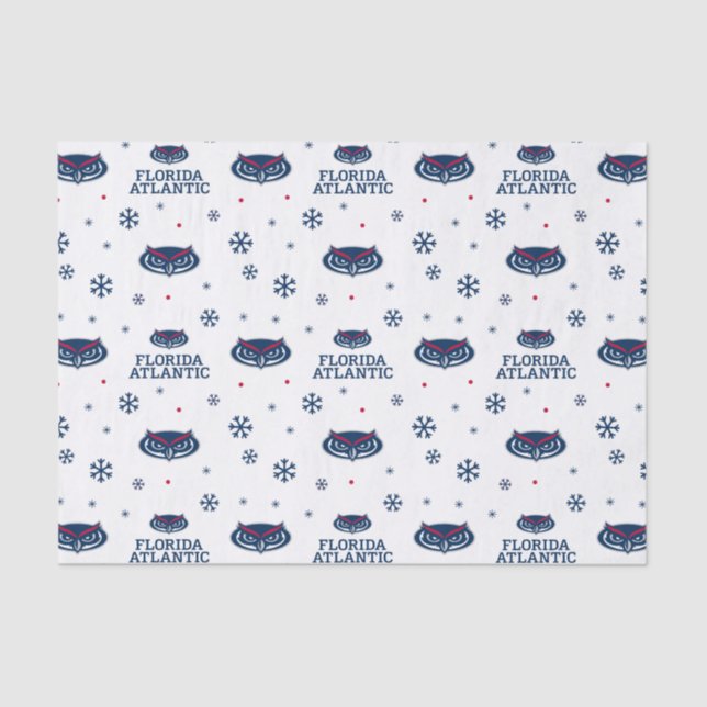 Florida Atlantic University Holiday Pattern Tissue Paper (Front)