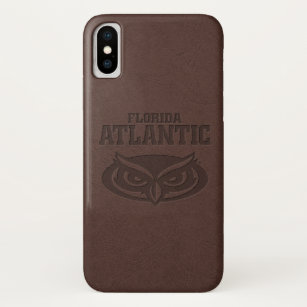Florida Atlantic University Leather iPhone X Case