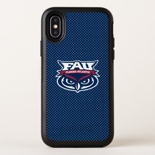 Florida Atlantic University Polka Dot Pattern OtterBox Symmetry iPhone XS Case