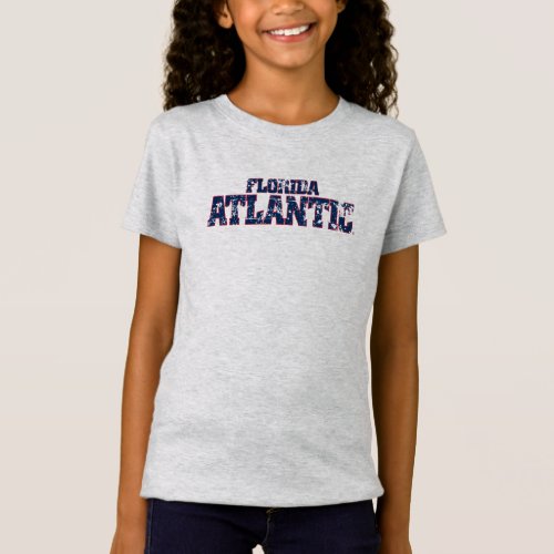 Florida Atlantic University Wordmark Distressed T_Shirt
