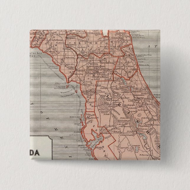 Florida Atlas Map Button (Front)