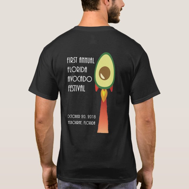 Florida Avocado Poster Tee shirt (Back)