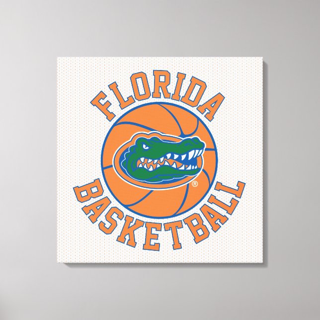 Florida Basketball | Gator Head Canvas Print (Front)