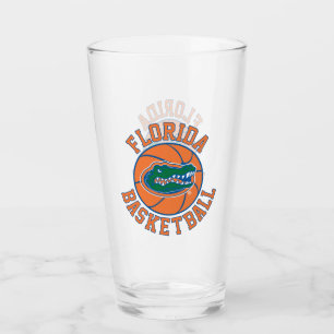 Florida Basketball Gator Head Glass