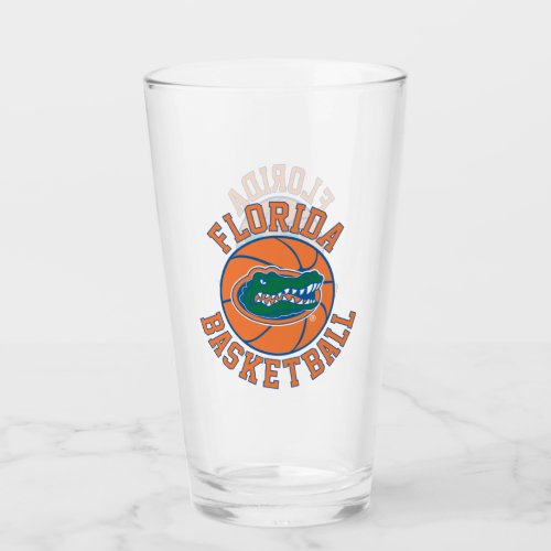 Florida Basketball  Gator Head Glass