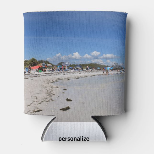 Florida Beach  Can Cooler (Front)