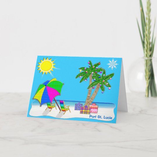 Beach Christmas Cards >> Florida Beach Christmas Cards With Your City Beach Christmas Cards >> Florida Beach Christmas Cards With Your City