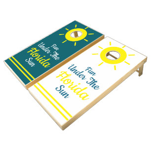 Florida Beach Cornhole Set