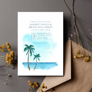 Florida Beach Destination Wedding Invitation