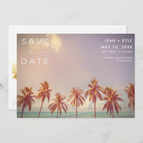 Florida Beach Destination Wedding Photo Save The Date