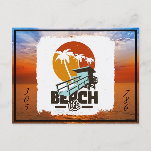 Florida Beach Life Postcard