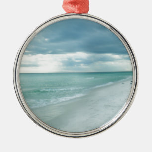 Florida Beach Metal Ornament