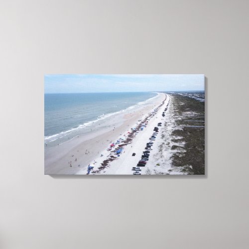 Florida Beach Photograph Anastasia Island Canvas