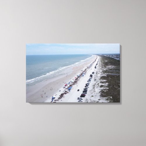 Florida Beach Photograph Anastasia Island Canvas