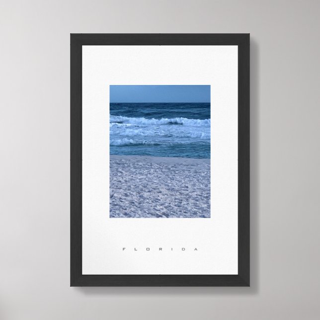 Florida Beach Photography Travel Framed Art (Framed Front)
