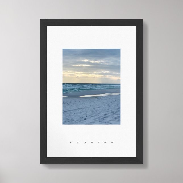 Florida Beach Photography Travel Framed Art (Framed Front)