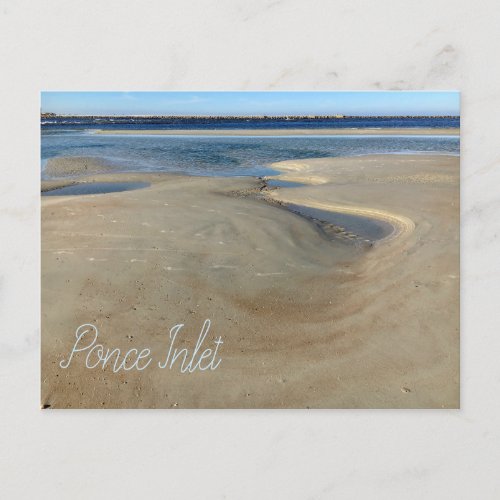 Florida Beach Ponce Inlet Waterway Photography Postcard